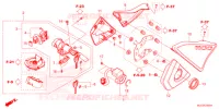 COUVERCLE LATERAL/COMMUTATEUR COMBINE pour Honda REBEL 1100 DCT de 2021