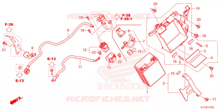 BATTERIE Honda MOTO 300 CRF 2021  CRF300LAM