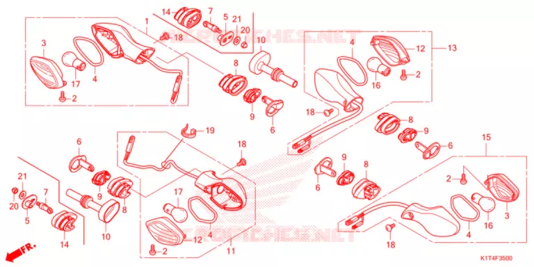 CLIGNOTANT Honda MOTO 300 CRF 2021  CRF300LM