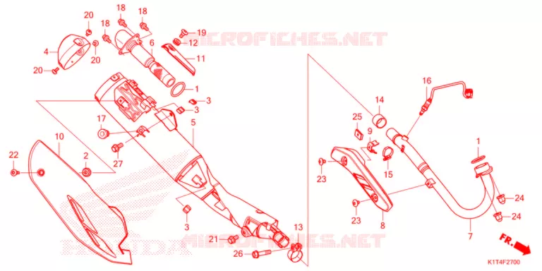 SILENCIEUX D'ECHAPPEMENT Honda MOTO 300 CRF 2021  CRF300LRM