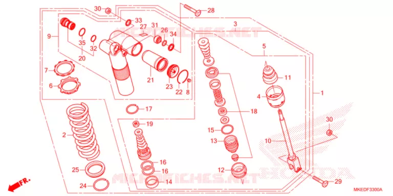 AMORTISSEUR ARRIERE Honda MOTO 450 CRF 2021  CRF450RM