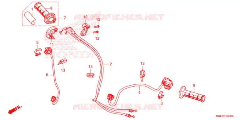 COMMODO - LEVIER - CABLE Honda MOTO 450 CRF 2021  CRF450RWEM