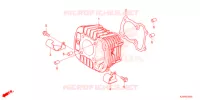 CYLINDRE pour Honda GROM 125 ABS de 2022