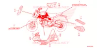 AUTOCOLLANTS pour Honda GROM 125 de 2022