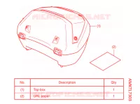 KIT TOP CASE (MANUAL) *50L pour Honda NC 750 X ABS 35KW de 2021
