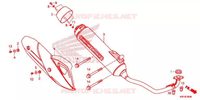 SILENCIEUX D'ECHAPPEMENT Honda SCOOTER 150 PCX 2020  WW150AL