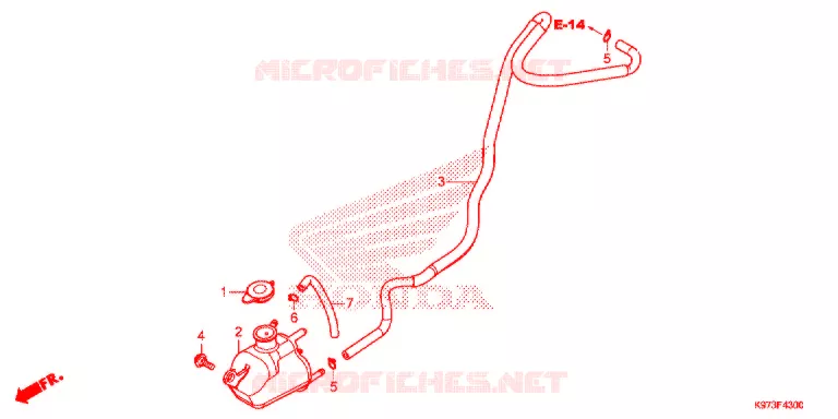 VASE D'EXPANSION Honda SCOOTER 150 PCX 2020  WW150AL