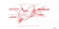 AUTOCOLLANTS pour Honda PCX 150 ABS de 2020