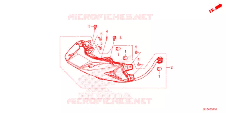 FEUX ARRIERE Honda SCOOTER 160 PCX 2021  WW150AM