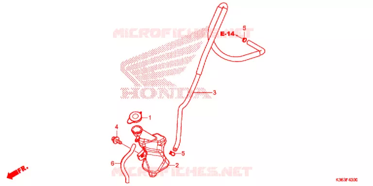 VASE D'EXPANSION Honda SCOOTER 150 PCX 2017  WW150H