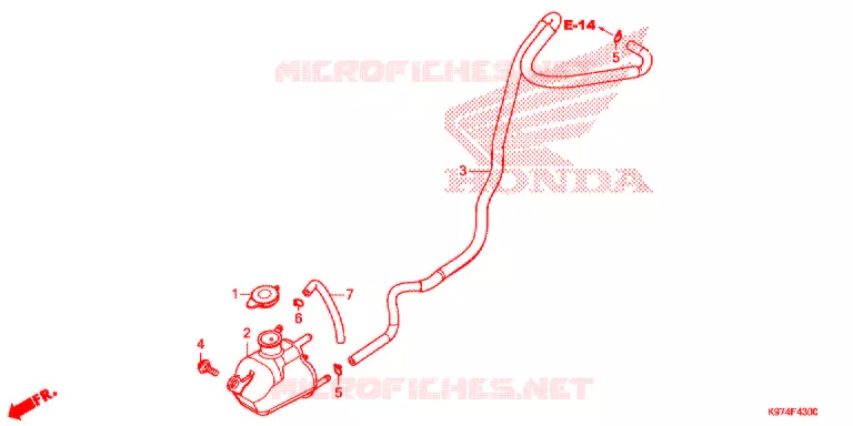 VASE D'EXPANSION Honda SCOOTER 150 PCX 2020  WW150L