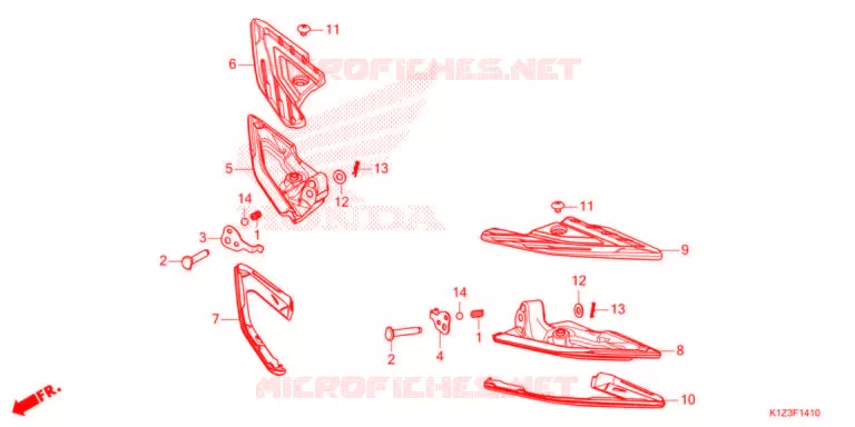 REPOSE PIED Honda SCOOTER 160 PCX 2021  WW150M