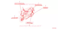 AUTOCOLLANTS pour Honda ADV 150 ABS de 2021