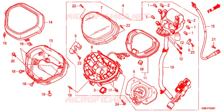 COMPTEUR Honda MOTO 110 CUB 2021  C110XM