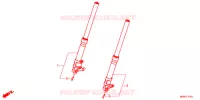 FOURCHE pour Honda CB 1300 SUPER FOUR SP de 2021