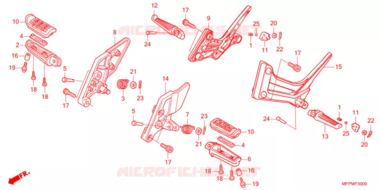 REPOSE PIED Honda MOTO 1300 CB 2022  CB1300SSPM