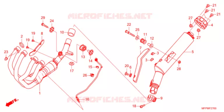 SILENCIEUX D'ECHAPPEMENT Honda MOTO 1300 CB 2021  CB1300SSPM