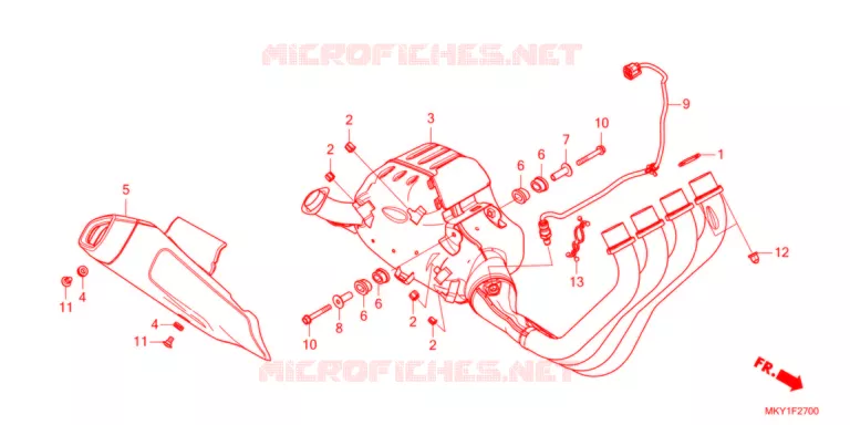 SILENCIEUX D'ECHAPPEMENT Honda MOTO 650 CB 2021  CB650RAM