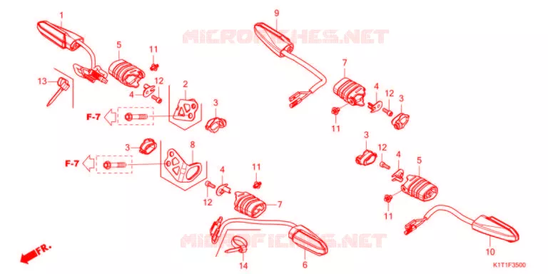 CLIGNOTANT Honda MOTO 250 CRF 2021  CRF250LAM