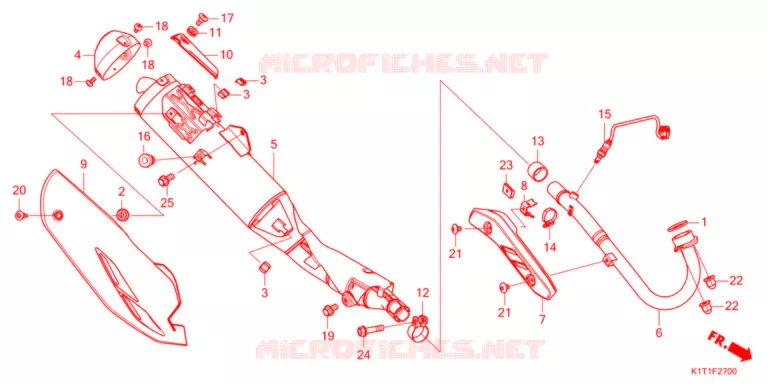SILENCIEUX D'ECHAPPEMENT Honda MOTO 250 CRF 2021  CRF250LDAM