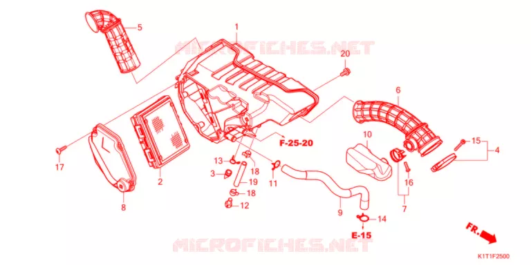 FILTRE A AIR Honda MOTO 250 CRF 2021  CRF250LRAM