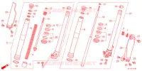 FOURCHE pour Honda CRF 250 RALLY LOWER, 低い de 2021