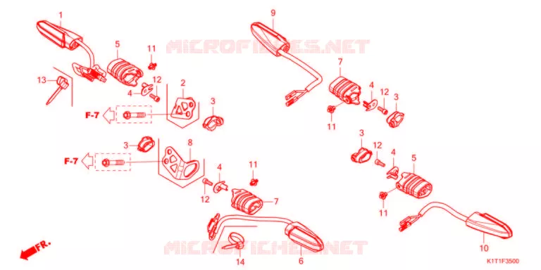 CLIGNOTANT Honda MOTO 250 CRF 2021  CRF250LRDM