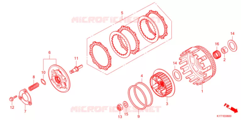 EMBRAYAGE Honda MOTO 250 CRF 2021  CRF250LRDM