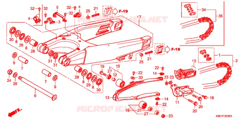 BRAS OSCILLANT Honda MOTO 250 CRF 2021  CRF250RL