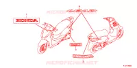 AUTOCOLLANTS pour Honda LEAD 125 de 2021