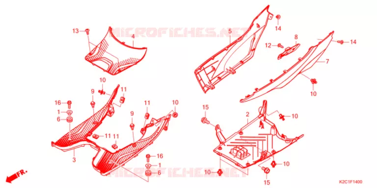 MARCHE PIEDS Honda SCOOTER 110 DIO 2022  NSC110M