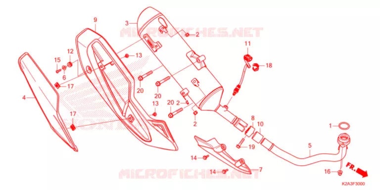 SILENCIEUX D'ECHAPPEMENT Honda SCOOTER 250 FORZA 2021  NSS250AM