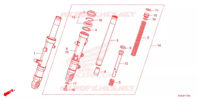 FOURCHE Honda SCOOTER 250 FORZA 2021  NSS250AM