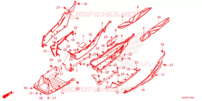 MARCHE PIEDS Honda SCOOTER 250 FORZA 2022  NSS250AM