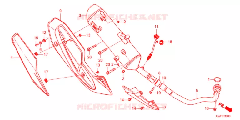 SILENCIEUX D'ECHAPPEMENT Honda SCOOTER 250 FORZA 2021  NSS250AM