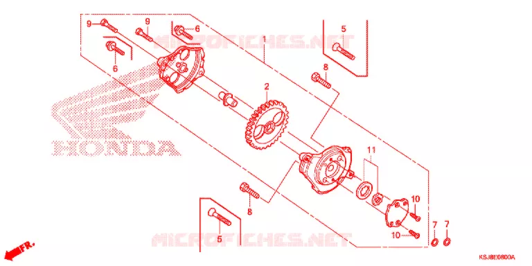 POMPE A HUILE Honda MOTO 100 CRF 2012  CRF100FC