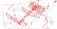 FEU ARRIERE (CH125H/N/P/R) pour Honda CH 125 SPACY de 1989