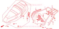SIEGE (CH125H/N/P/R) pour Honda CH 125 SPACY de 1989