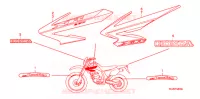 AUTOCOLLANTS pour Honda XR 250 DIRT BIKE de 2006