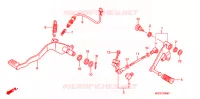 PEDALE pour Honda 125 VARADERO de 2008