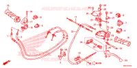 LEVIER DE GUIDON/COMMUTATEUR/CABLE (ACH110CBT) pour Honda BEAT 110 PGMFI CBS, ISS de 2019