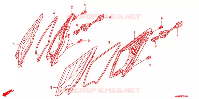 CLIGNOTANT AVANT Honda MOTO 110 WAVE 2010  AFP110CSA
