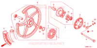 ROUE ARRIERE (AFP110CS) pour Honda DASH 110 CASTED WHEELS de 2013