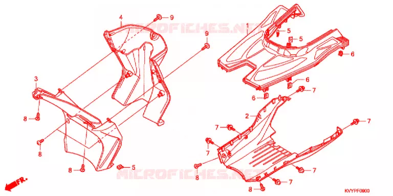 MARCHE PIEDS Honda SCOOTER 110 BEAT 2012  ACC110CBC