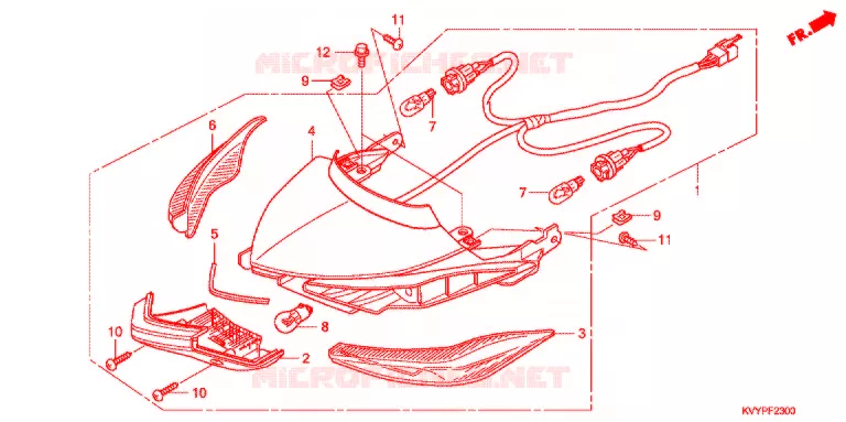 FEUX  Honda SCOOTER 110 BEAT 2009  ANC110CBP9