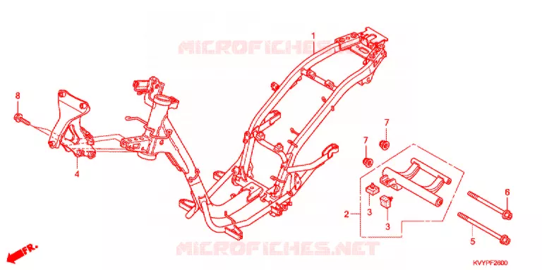 CADRE Honda SCOOTER 110 BEAT 2011  ACC110CSB