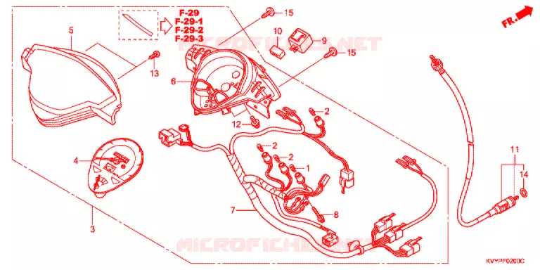 COMPTEUR DE VITESSE Honda SCOOTER 110 BEAT 2014  ACC110CSC