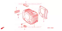 CYLINDRE pour Honda WAVE 125  PGMFi,  Electric start de 2008