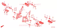 REPOSE PIED pour Honda CBR 150 R de 2014