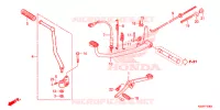 PEDALE   KICK pour Honda TMX 125 ALPHA de 2017